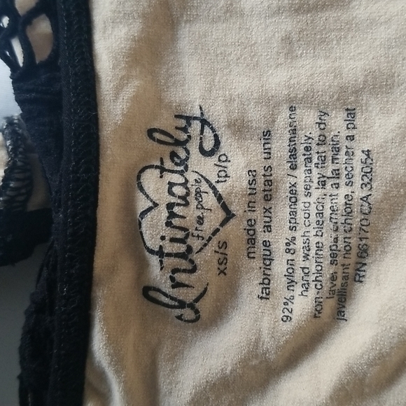 Intimately Free People Black Medallion Crochet Bodycon Dress Size XS - Picture 11 of 14